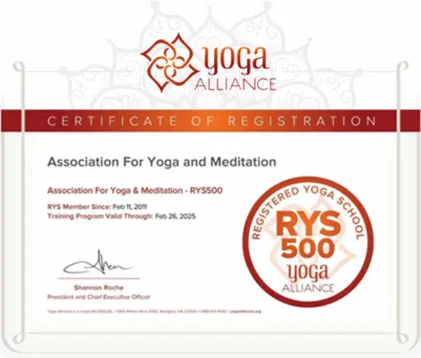 500 hout Yoga Alliance, USA